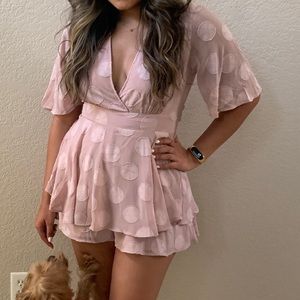 Fashion Nova Polka Dot Romper